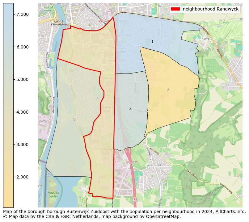 Image of the neighbourhood Randwyck at the map. This image is used as introduction to this page. This page shows a lot of information about the population in the neighbourhood Randwyck (such as the distribution by age groups of the residents, the composition of households, whether inhabitants are natives or Dutch with an immigration background, data about the houses (numbers, types, price development, use, type of property, ...) and more (car ownership, energy consumption, ...) based on open data from the Dutch Central Bureau of Statistics and various other sources!