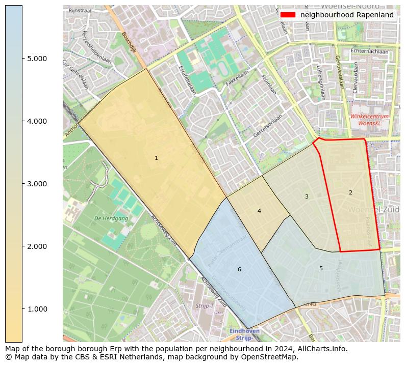 Image of the neighbourhood Rapenland at the map. This image is used as introduction to this page. This page shows a lot of information about the population in the neighbourhood Rapenland (such as the distribution by age groups of the residents, the composition of households, whether inhabitants are natives or Dutch with an immigration background, data about the houses (numbers, types, price development, use, type of property, ...) and more (car ownership, energy consumption, ...) based on open data from the Dutch Central Bureau of Statistics and various other sources!