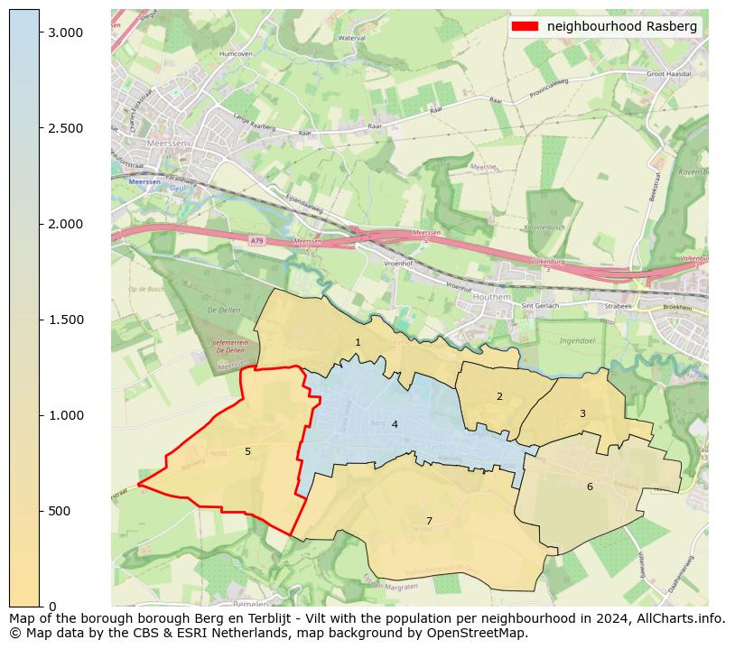 Image of the neighbourhood Rasberg at the map. This image is used as introduction to this page. This page shows a lot of information about the population in the neighbourhood Rasberg (such as the distribution by age groups of the residents, the composition of households, whether inhabitants are natives or Dutch with an immigration background, data about the houses (numbers, types, price development, use, type of property, ...) and more (car ownership, energy consumption, ...) based on open data from the Dutch Central Bureau of Statistics and various other sources!