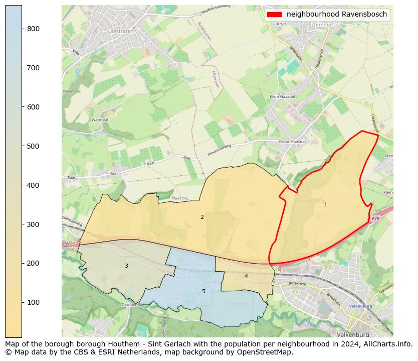 Image of the neighbourhood Ravensbosch at the map. This image is used as introduction to this page. This page shows a lot of information about the population in the neighbourhood Ravensbosch (such as the distribution by age groups of the residents, the composition of households, whether inhabitants are natives or Dutch with an immigration background, data about the houses (numbers, types, price development, use, type of property, ...) and more (car ownership, energy consumption, ...) based on open data from the Dutch Central Bureau of Statistics and various other sources!