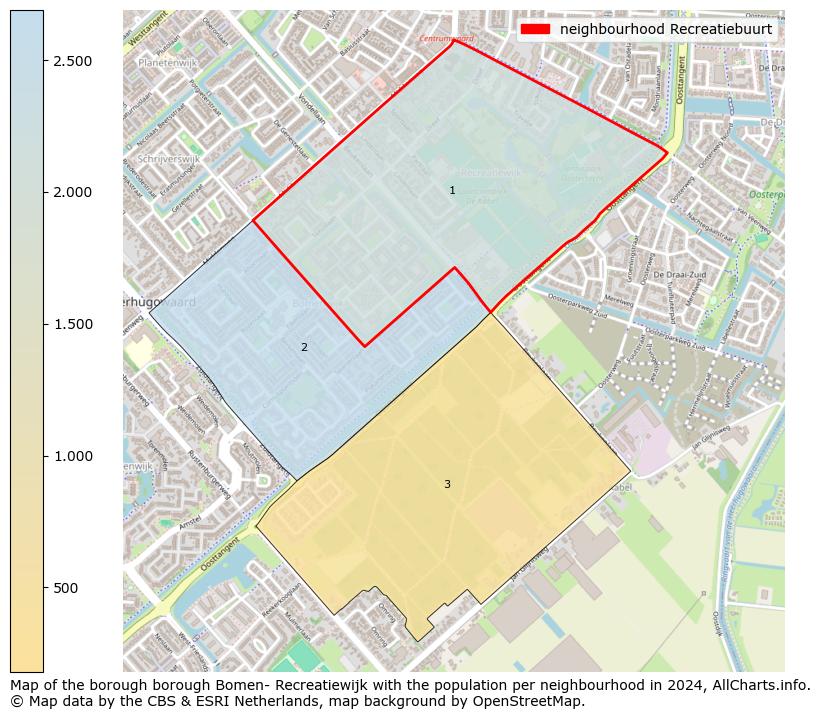 Image of the neighbourhood Recreatiebuurt at the map. This image is used as introduction to this page. This page shows a lot of information about the population in the neighbourhood Recreatiebuurt (such as the distribution by age groups of the residents, the composition of households, whether inhabitants are natives or Dutch with an immigration background, data about the houses (numbers, types, price development, use, type of property, ...) and more (car ownership, energy consumption, ...) based on open data from the Dutch Central Bureau of Statistics and various other sources!