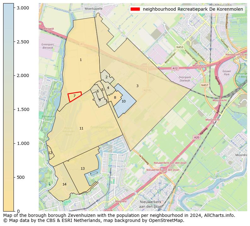 Image of the neighbourhood Recreatiepark De Korenmolen at the map. This image is used as introduction to this page. This page shows a lot of information about the population in the neighbourhood Recreatiepark De Korenmolen (such as the distribution by age groups of the residents, the composition of households, whether inhabitants are natives or Dutch with an immigration background, data about the houses (numbers, types, price development, use, type of property, ...) and more (car ownership, energy consumption, ...) based on open data from the Dutch Central Bureau of Statistics and various other sources!