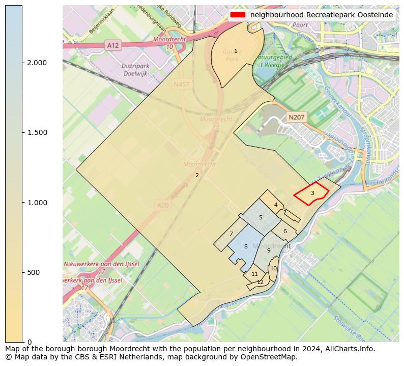 Image of the neighbourhood Recreatiepark Oosteinde at the map. This image is used as introduction to this page. This page shows a lot of information about the population in the neighbourhood Recreatiepark Oosteinde (such as the distribution by age groups of the residents, the composition of households, whether inhabitants are natives or Dutch with an immigration background, data about the houses (numbers, types, price development, use, type of property, ...) and more (car ownership, energy consumption, ...) based on open data from the Dutch Central Bureau of Statistics and various other sources!