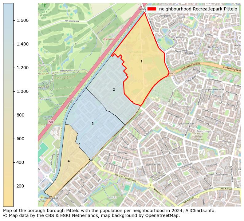 Image of the neighbourhood Recreatiepark Pittelo at the map. This image is used as introduction to this page. This page shows a lot of information about the population in the neighbourhood Recreatiepark Pittelo (such as the distribution by age groups of the residents, the composition of households, whether inhabitants are natives or Dutch with an immigration background, data about the houses (numbers, types, price development, use, type of property, ...) and more (car ownership, energy consumption, ...) based on open data from the Dutch Central Bureau of Statistics and various other sources!