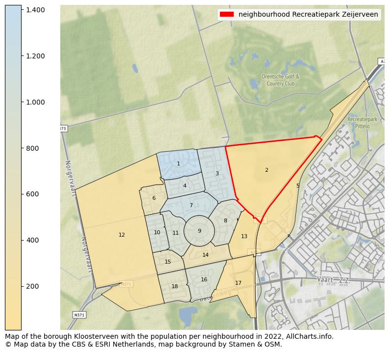 Map of the borough Kloosterveen with the population per neighbourhood in 2022. This page shows a lot of information about residents (such as the distribution by age groups, family composition, gender, native or Dutch with an immigration background, ...), homes (numbers, types, price development, use, type of property, ...) and more (car ownership, energy consumption, ...) based on open data from the Dutch Central Bureau of Statistics and various other sources!