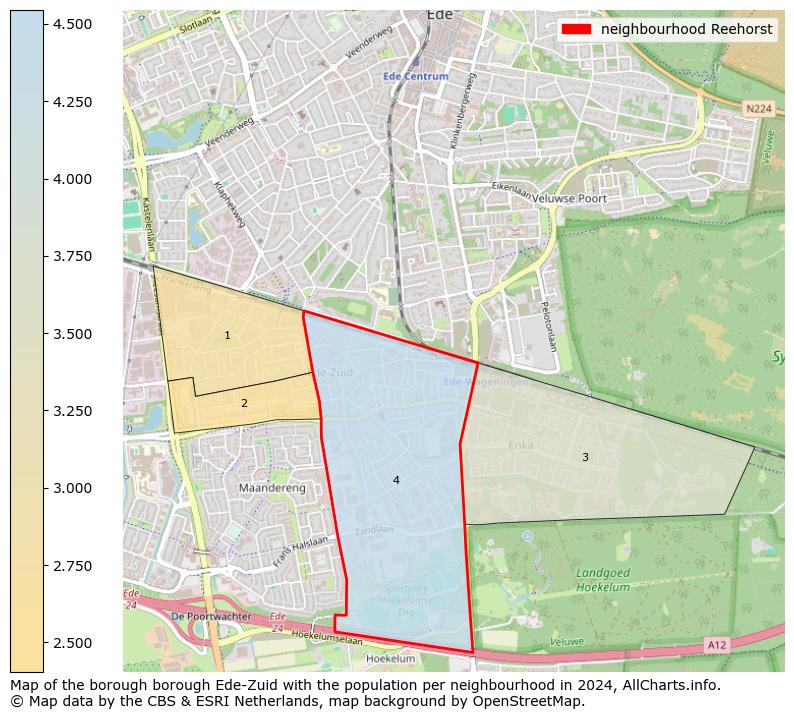 Image of the neighbourhood Reehorst at the map. This image is used as introduction to this page. This page shows a lot of information about the population in the neighbourhood Reehorst (such as the distribution by age groups of the residents, the composition of households, whether inhabitants are natives or Dutch with an immigration background, data about the houses (numbers, types, price development, use, type of property, ...) and more (car ownership, energy consumption, ...) based on open data from the Dutch Central Bureau of Statistics and various other sources!