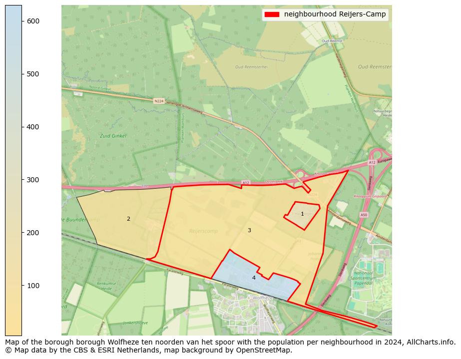 Image of the neighbourhood Reijers-Camp at the map. This image is used as introduction to this page. This page shows a lot of information about the population in the neighbourhood Reijers-Camp (such as the distribution by age groups of the residents, the composition of households, whether inhabitants are natives or Dutch with an immigration background, data about the houses (numbers, types, price development, use, type of property, ...) and more (car ownership, energy consumption, ...) based on open data from the Dutch Central Bureau of Statistics and various other sources!