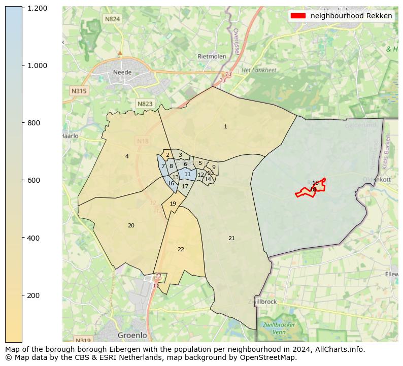 Image of the neighbourhood Rekken at the map. This image is used as introduction to this page. This page shows a lot of information about the population in the neighbourhood Rekken (such as the distribution by age groups of the residents, the composition of households, whether inhabitants are natives or Dutch with an immigration background, data about the houses (numbers, types, price development, use, type of property, ...) and more (car ownership, energy consumption, ...) based on open data from the Dutch Central Bureau of Statistics and various other sources!