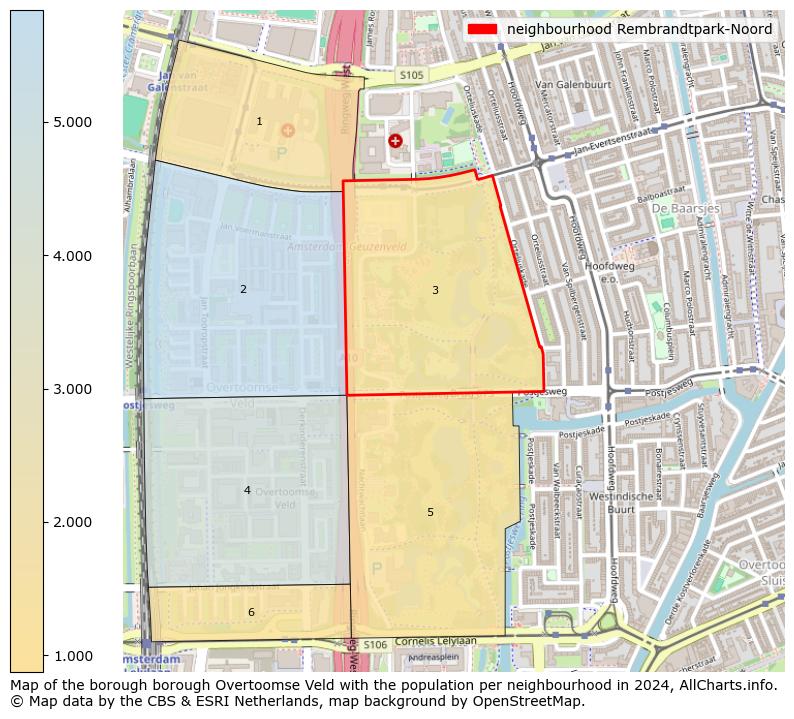 Image of the neighbourhood Rembrandtpark-Noord at the map. This image is used as introduction to this page. This page shows a lot of information about the population in the neighbourhood Rembrandtpark-Noord (such as the distribution by age groups of the residents, the composition of households, whether inhabitants are natives or Dutch with an immigration background, data about the houses (numbers, types, price development, use, type of property, ...) and more (car ownership, energy consumption, ...) based on open data from the Dutch Central Bureau of Statistics and various other sources!