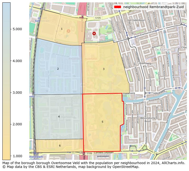 Image of the neighbourhood Rembrandtpark-Zuid at the map. This image is used as introduction to this page. This page shows a lot of information about the population in the neighbourhood Rembrandtpark-Zuid (such as the distribution by age groups of the residents, the composition of households, whether inhabitants are natives or Dutch with an immigration background, data about the houses (numbers, types, price development, use, type of property, ...) and more (car ownership, energy consumption, ...) based on open data from the Dutch Central Bureau of Statistics and various other sources!