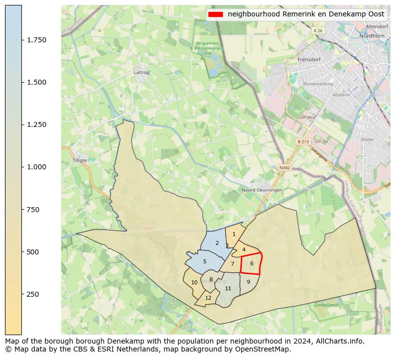 Image of the neighbourhood Remerink en Denekamp Oost at the map. This image is used as introduction to this page. This page shows a lot of information about the population in the neighbourhood Remerink en Denekamp Oost (such as the distribution by age groups of the residents, the composition of households, whether inhabitants are natives or Dutch with an immigration background, data about the houses (numbers, types, price development, use, type of property, ...) and more (car ownership, energy consumption, ...) based on open data from the Dutch Central Bureau of Statistics and various other sources!