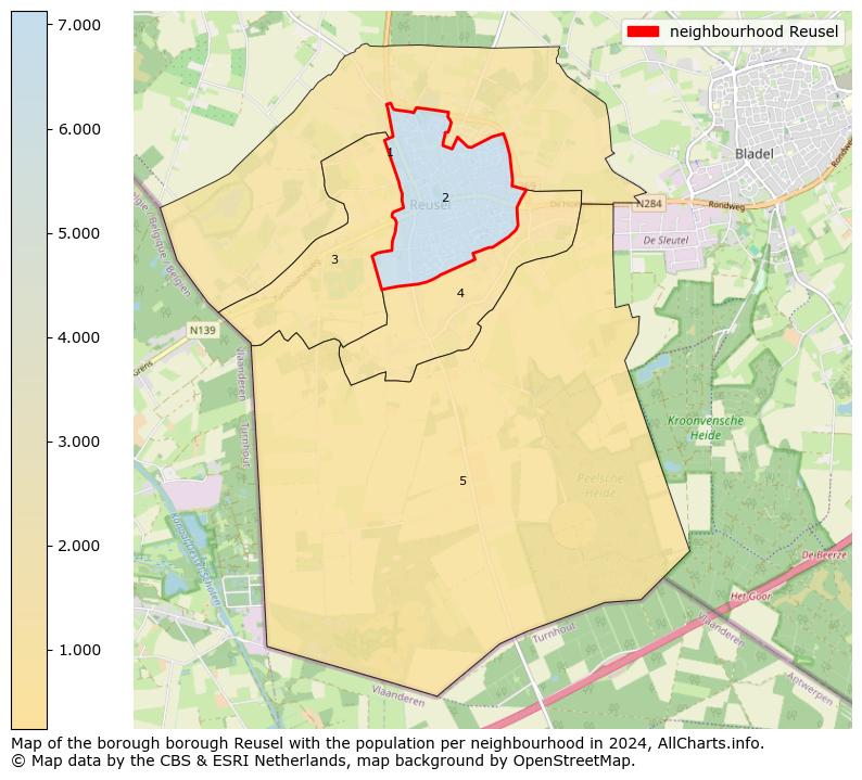 Image of the neighbourhood Reusel at the map. This image is used as introduction to this page. This page shows a lot of information about the population in the neighbourhood Reusel (such as the distribution by age groups of the residents, the composition of households, whether inhabitants are natives or Dutch with an immigration background, data about the houses (numbers, types, price development, use, type of property, ...) and more (car ownership, energy consumption, ...) based on open data from the Dutch Central Bureau of Statistics and various other sources!