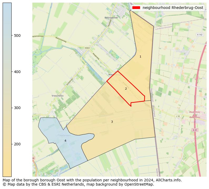 Image of the neighbourhood Rhederbrug-Oost at the map. This image is used as introduction to this page. This page shows a lot of information about the population in the neighbourhood Rhederbrug-Oost (such as the distribution by age groups of the residents, the composition of households, whether inhabitants are natives or Dutch with an immigration background, data about the houses (numbers, types, price development, use, type of property, ...) and more (car ownership, energy consumption, ...) based on open data from the Dutch Central Bureau of Statistics and various other sources!