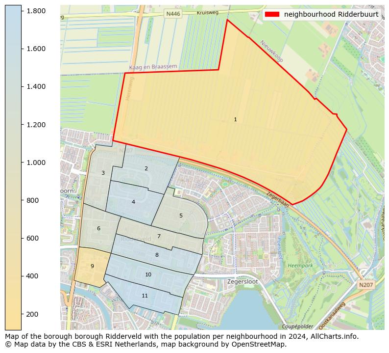 Image of the neighbourhood Ridderbuurt at the map. This image is used as introduction to this page. This page shows a lot of information about the population in the neighbourhood Ridderbuurt (such as the distribution by age groups of the residents, the composition of households, whether inhabitants are natives or Dutch with an immigration background, data about the houses (numbers, types, price development, use, type of property, ...) and more (car ownership, energy consumption, ...) based on open data from the Dutch Central Bureau of Statistics and various other sources!