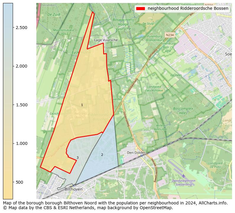 Image of the neighbourhood Ridderoordsche Bossen at the map. This image is used as introduction to this page. This page shows a lot of information about the population in the neighbourhood Ridderoordsche Bossen (such as the distribution by age groups of the residents, the composition of households, whether inhabitants are natives or Dutch with an immigration background, data about the houses (numbers, types, price development, use, type of property, ...) and more (car ownership, energy consumption, ...) based on open data from the Dutch Central Bureau of Statistics and various other sources!