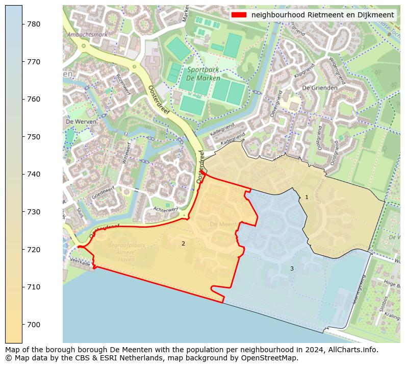 Image of the neighbourhood Rietmeent en Dijkmeent at the map. This image is used as introduction to this page. This page shows a lot of information about the population in the neighbourhood Rietmeent en Dijkmeent (such as the distribution by age groups of the residents, the composition of households, whether inhabitants are natives or Dutch with an immigration background, data about the houses (numbers, types, price development, use, type of property, ...) and more (car ownership, energy consumption, ...) based on open data from the Dutch Central Bureau of Statistics and various other sources!