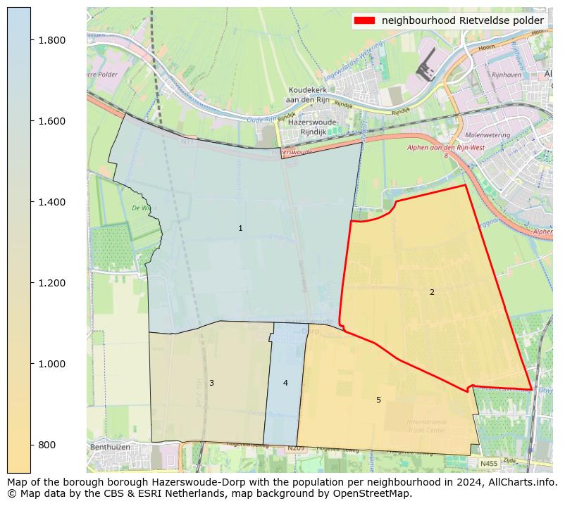 Image of the neighbourhood Rietveldse polder at the map. This image is used as introduction to this page. This page shows a lot of information about the population in the neighbourhood Rietveldse polder (such as the distribution by age groups of the residents, the composition of households, whether inhabitants are natives or Dutch with an immigration background, data about the houses (numbers, types, price development, use, type of property, ...) and more (car ownership, energy consumption, ...) based on open data from the Dutch Central Bureau of Statistics and various other sources!