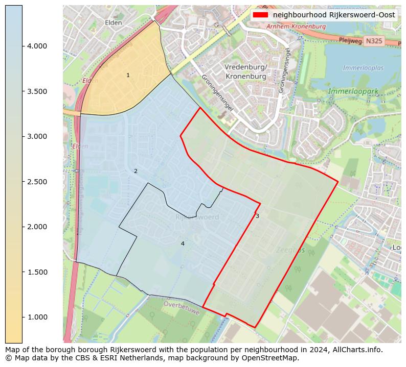 Image of the neighbourhood Rijkerswoerd-Oost at the map. This image is used as introduction to this page. This page shows a lot of information about the population in the neighbourhood Rijkerswoerd-Oost (such as the distribution by age groups of the residents, the composition of households, whether inhabitants are natives or Dutch with an immigration background, data about the houses (numbers, types, price development, use, type of property, ...) and more (car ownership, energy consumption, ...) based on open data from the Dutch Central Bureau of Statistics and various other sources!