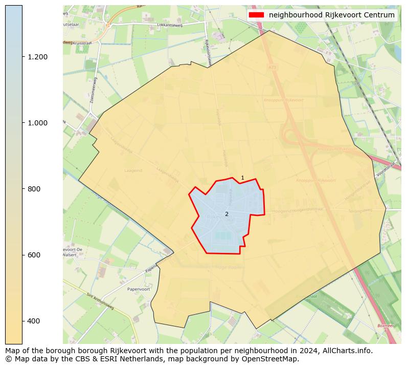 Image of the neighbourhood Rijkevoort Centrum at the map. This image is used as introduction to this page. This page shows a lot of information about the population in the neighbourhood Rijkevoort Centrum (such as the distribution by age groups of the residents, the composition of households, whether inhabitants are natives or Dutch with an immigration background, data about the houses (numbers, types, price development, use, type of property, ...) and more (car ownership, energy consumption, ...) based on open data from the Dutch Central Bureau of Statistics and various other sources!