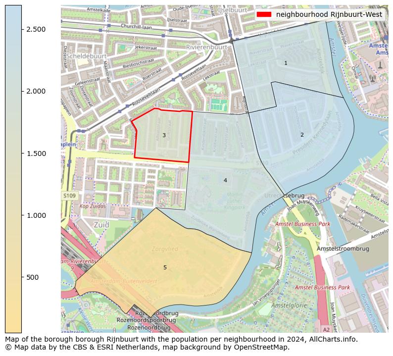 Image of the neighbourhood Rijnbuurt-West at the map. This image is used as introduction to this page. This page shows a lot of information about the population in the neighbourhood Rijnbuurt-West (such as the distribution by age groups of the residents, the composition of households, whether inhabitants are natives or Dutch with an immigration background, data about the houses (numbers, types, price development, use, type of property, ...) and more (car ownership, energy consumption, ...) based on open data from the Dutch Central Bureau of Statistics and various other sources!