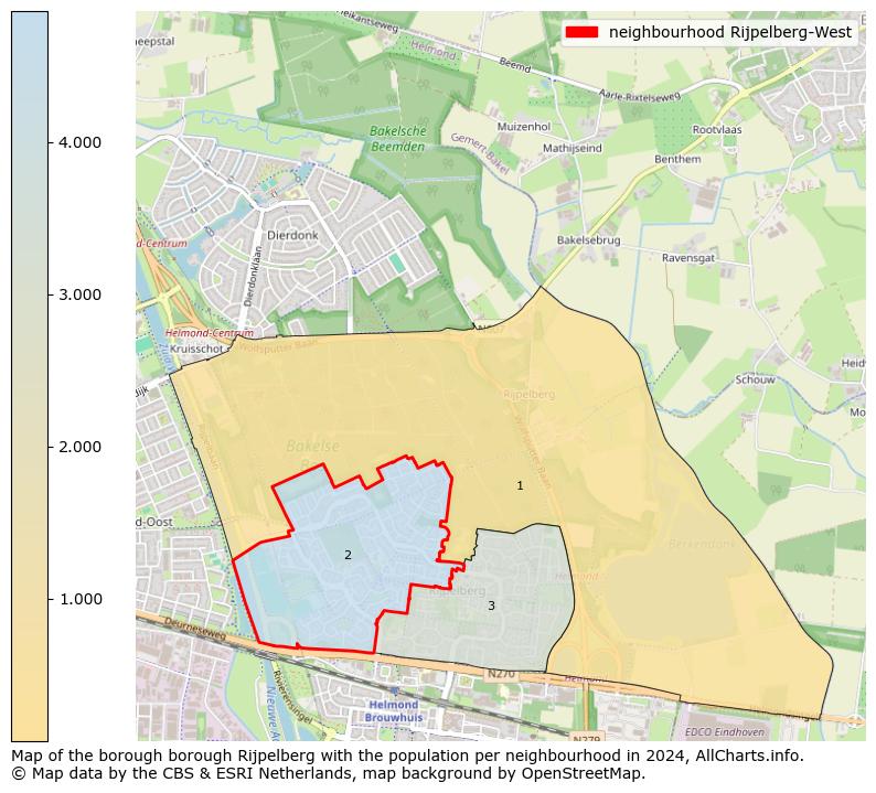 Image of the neighbourhood Rijpelberg-West at the map. This image is used as introduction to this page. This page shows a lot of information about the population in the neighbourhood Rijpelberg-West (such as the distribution by age groups of the residents, the composition of households, whether inhabitants are natives or Dutch with an immigration background, data about the houses (numbers, types, price development, use, type of property, ...) and more (car ownership, energy consumption, ...) based on open data from the Dutch Central Bureau of Statistics and various other sources!