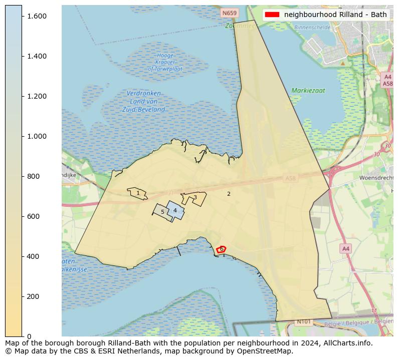 Image of the neighbourhood Rilland - Bath at the map. This image is used as introduction to this page. This page shows a lot of information about the population in the neighbourhood Rilland - Bath (such as the distribution by age groups of the residents, the composition of households, whether inhabitants are natives or Dutch with an immigration background, data about the houses (numbers, types, price development, use, type of property, ...) and more (car ownership, energy consumption, ...) based on open data from the Dutch Central Bureau of Statistics and various other sources!