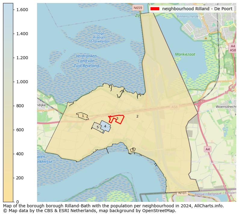 Image of the neighbourhood Rilland - De Poort at the map. This image is used as introduction to this page. This page shows a lot of information about the population in the neighbourhood Rilland - De Poort (such as the distribution by age groups of the residents, the composition of households, whether inhabitants are natives or Dutch with an immigration background, data about the houses (numbers, types, price development, use, type of property, ...) and more (car ownership, energy consumption, ...) based on open data from the Dutch Central Bureau of Statistics and various other sources!