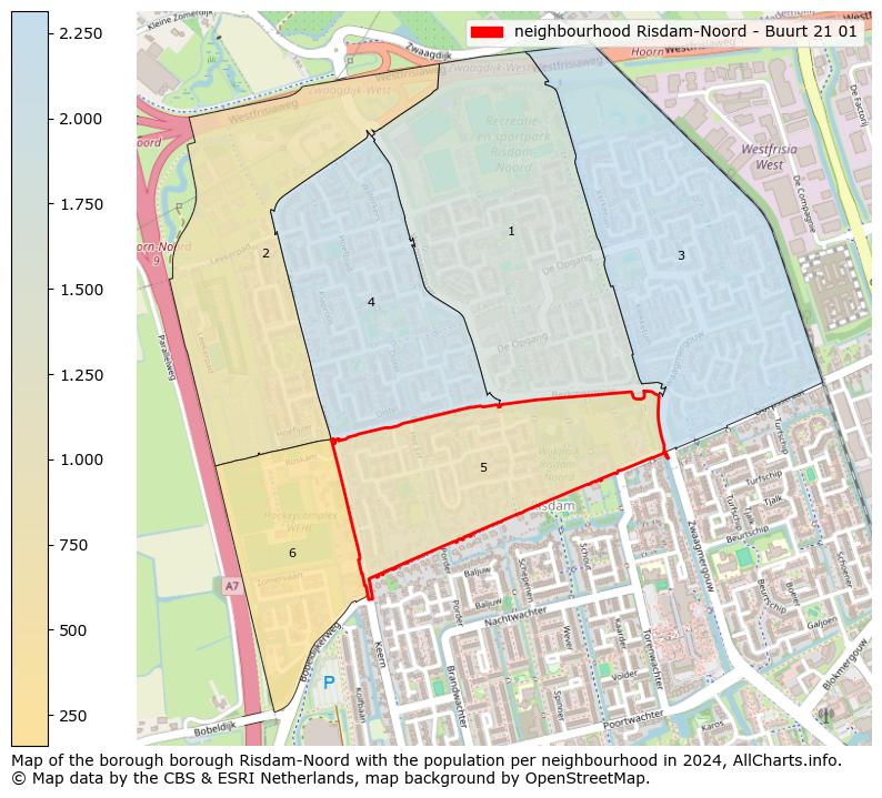 Image of the neighbourhood Risdam-Noord - Buurt 21 01 at the map. This image is used as introduction to this page. This page shows a lot of information about the population in the neighbourhood Risdam-Noord - Buurt 21 01 (such as the distribution by age groups of the residents, the composition of households, whether inhabitants are natives or Dutch with an immigration background, data about the houses (numbers, types, price development, use, type of property, ...) and more (car ownership, energy consumption, ...) based on open data from the Dutch Central Bureau of Statistics and various other sources!