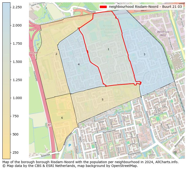 Image of the neighbourhood Risdam-Noord - Buurt 21 03 at the map. This image is used as introduction to this page. This page shows a lot of information about the population in the neighbourhood Risdam-Noord - Buurt 21 03 (such as the distribution by age groups of the residents, the composition of households, whether inhabitants are natives or Dutch with an immigration background, data about the houses (numbers, types, price development, use, type of property, ...) and more (car ownership, energy consumption, ...) based on open data from the Dutch Central Bureau of Statistics and various other sources!