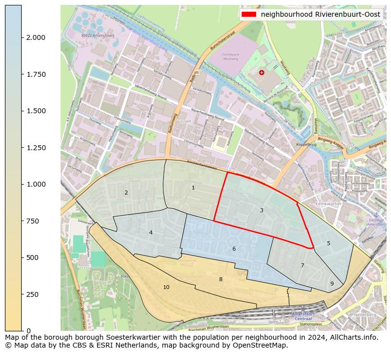 Image of the neighbourhood Rivierenbuurt-Oost at the map. This image is used as introduction to this page. This page shows a lot of information about the population in the neighbourhood Rivierenbuurt-Oost (such as the distribution by age groups of the residents, the composition of households, whether inhabitants are natives or Dutch with an immigration background, data about the houses (numbers, types, price development, use, type of property, ...) and more (car ownership, energy consumption, ...) based on open data from the Dutch Central Bureau of Statistics and various other sources!