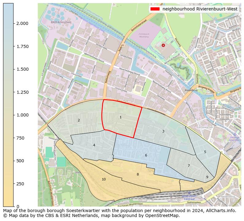 Image of the neighbourhood Rivierenbuurt-West at the map. This image is used as introduction to this page. This page shows a lot of information about the population in the neighbourhood Rivierenbuurt-West (such as the distribution by age groups of the residents, the composition of households, whether inhabitants are natives or Dutch with an immigration background, data about the houses (numbers, types, price development, use, type of property, ...) and more (car ownership, energy consumption, ...) based on open data from the Dutch Central Bureau of Statistics and various other sources!