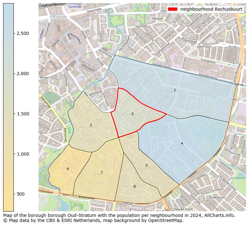 Image of the neighbourhood Rochusbuurt at the map. This image is used as introduction to this page. This page shows a lot of information about the population in the neighbourhood Rochusbuurt (such as the distribution by age groups of the residents, the composition of households, whether inhabitants are natives or Dutch with an immigration background, data about the houses (numbers, types, price development, use, type of property, ...) and more (car ownership, energy consumption, ...) based on open data from the Dutch Central Bureau of Statistics and various other sources!