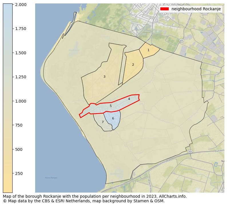 Map of the borough Rockanje with the population per neighbourhood in 2023. This page shows a lot of information about residents (such as the distribution by age groups, family composition, gender, native or Dutch with an immigration background, ...), homes (numbers, types, price development, use, type of property, ...) and more (car ownership, energy consumption, ...) based on open data from the Dutch Central Bureau of Statistics and various other sources!