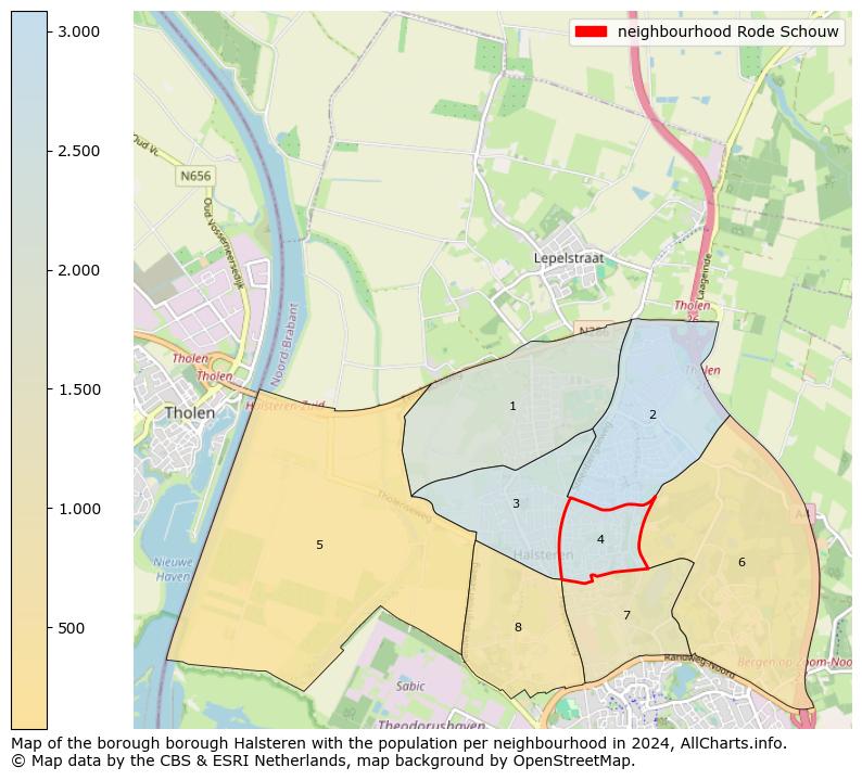 Image of the neighbourhood Rode Schouw at the map. This image is used as introduction to this page. This page shows a lot of information about the population in the neighbourhood Rode Schouw (such as the distribution by age groups of the residents, the composition of households, whether inhabitants are natives or Dutch with an immigration background, data about the houses (numbers, types, price development, use, type of property, ...) and more (car ownership, energy consumption, ...) based on open data from the Dutch Central Bureau of Statistics and various other sources!