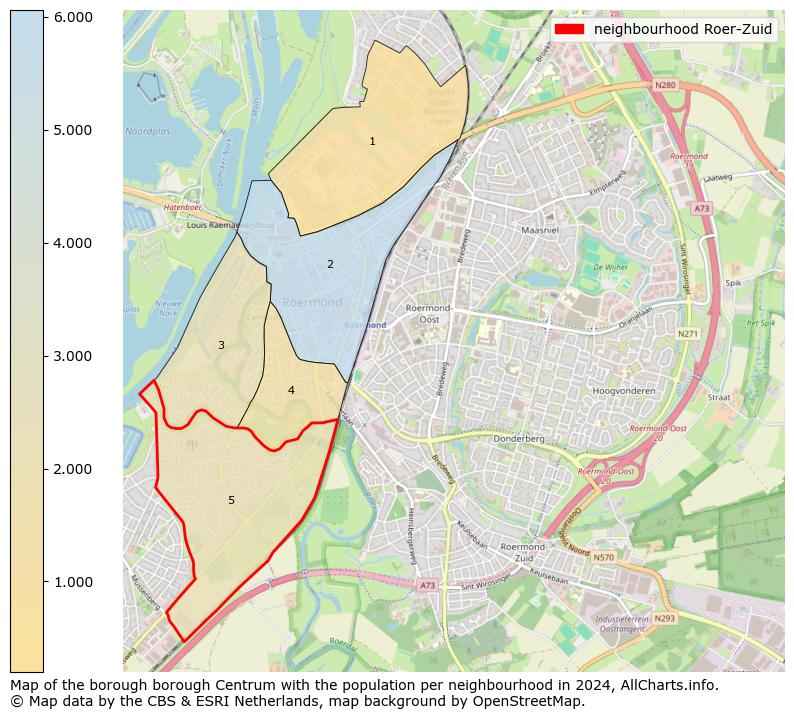 Image of the neighbourhood Roer-Zuid at the map. This image is used as introduction to this page. This page shows a lot of information about the population in the neighbourhood Roer-Zuid (such as the distribution by age groups of the residents, the composition of households, whether inhabitants are natives or Dutch with an immigration background, data about the houses (numbers, types, price development, use, type of property, ...) and more (car ownership, energy consumption, ...) based on open data from the Dutch Central Bureau of Statistics and various other sources!