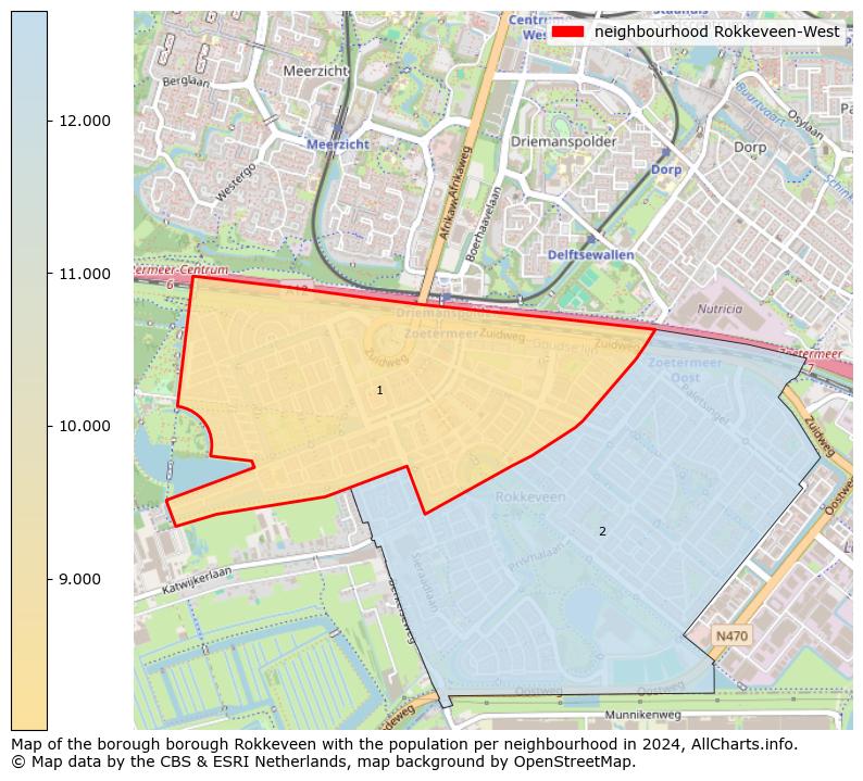 Image of the neighbourhood Rokkeveen-West at the map. This image is used as introduction to this page. This page shows a lot of information about the population in the neighbourhood Rokkeveen-West (such as the distribution by age groups of the residents, the composition of households, whether inhabitants are natives or Dutch with an immigration background, data about the houses (numbers, types, price development, use, type of property, ...) and more (car ownership, energy consumption, ...) based on open data from the Dutch Central Bureau of Statistics and various other sources!