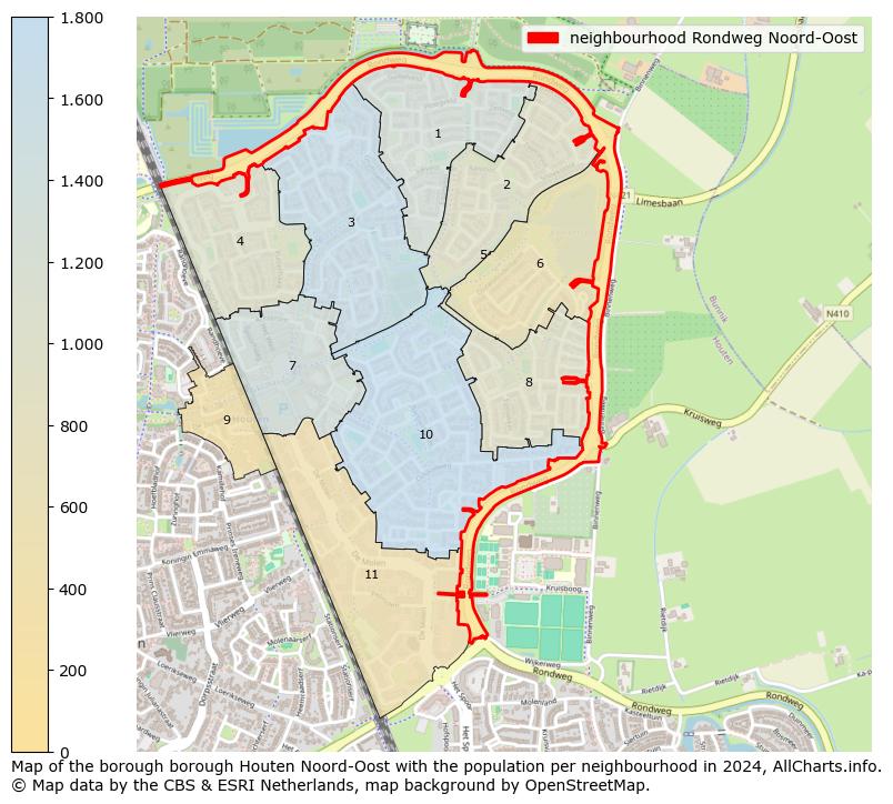 Image of the neighbourhood Rondweg Noord-Oost at the map. This image is used as introduction to this page. This page shows a lot of information about the population in the neighbourhood Rondweg Noord-Oost (such as the distribution by age groups of the residents, the composition of households, whether inhabitants are natives or Dutch with an immigration background, data about the houses (numbers, types, price development, use, type of property, ...) and more (car ownership, energy consumption, ...) based on open data from the Dutch Central Bureau of Statistics and various other sources!