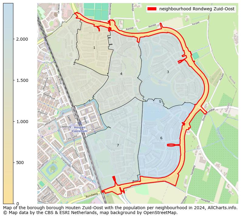 Image of the neighbourhood Rondweg Zuid-Oost at the map. This image is used as introduction to this page. This page shows a lot of information about the population in the neighbourhood Rondweg Zuid-Oost (such as the distribution by age groups of the residents, the composition of households, whether inhabitants are natives or Dutch with an immigration background, data about the houses (numbers, types, price development, use, type of property, ...) and more (car ownership, energy consumption, ...) based on open data from the Dutch Central Bureau of Statistics and various other sources!