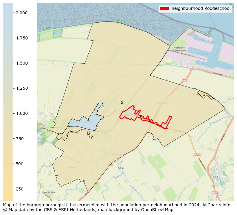 Image of the neighbourhood Roodeschool at the map. This image is used as introduction to this page. This page shows a lot of information about the population in the neighbourhood Roodeschool (such as the distribution by age groups of the residents, the composition of households, whether inhabitants are natives or Dutch with an immigration background, data about the houses (numbers, types, price development, use, type of property, ...) and more (car ownership, energy consumption, ...) based on open data from the Dutch Central Bureau of Statistics and various other sources!