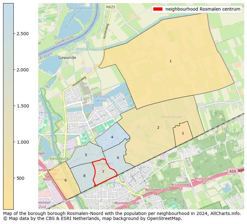 Image of the neighbourhood Rosmalen centrum at the map. This image is used as introduction to this page. This page shows a lot of information about the population in the neighbourhood Rosmalen centrum (such as the distribution by age groups of the residents, the composition of households, whether inhabitants are natives or Dutch with an immigration background, data about the houses (numbers, types, price development, use, type of property, ...) and more (car ownership, energy consumption, ...) based on open data from the Dutch Central Bureau of Statistics and various other sources!