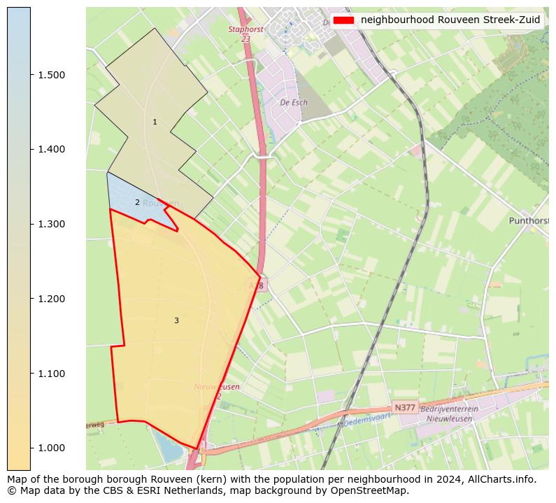 Image of the neighbourhood Rouveen Streek-Zuid at the map. This image is used as introduction to this page. This page shows a lot of information about the population in the neighbourhood Rouveen Streek-Zuid (such as the distribution by age groups of the residents, the composition of households, whether inhabitants are natives or Dutch with an immigration background, data about the houses (numbers, types, price development, use, type of property, ...) and more (car ownership, energy consumption, ...) based on open data from the Dutch Central Bureau of Statistics and various other sources!