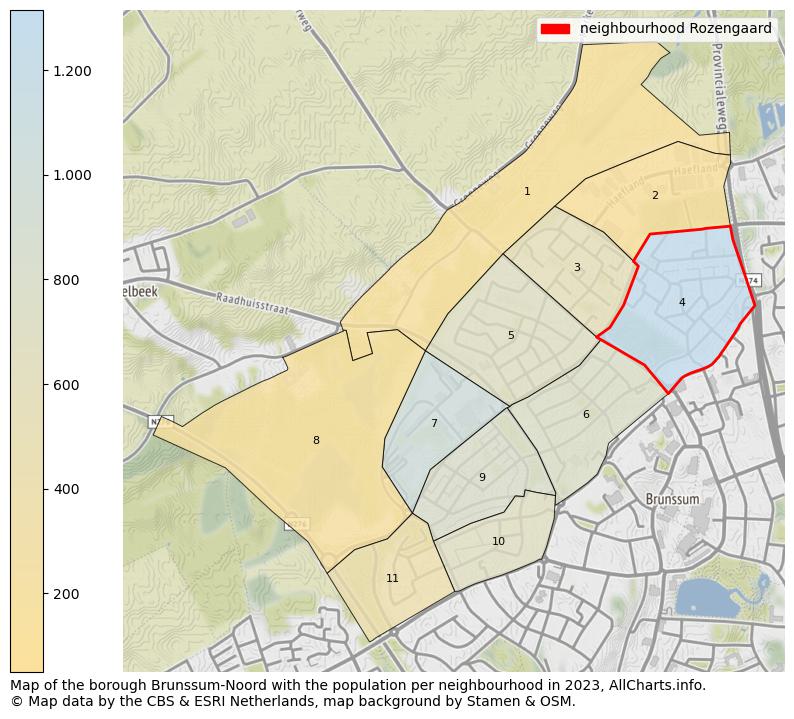 Map of the borough Brunssum-Noord with the population per neighbourhood in 2023. This page shows a lot of information about residents (such as the distribution by age groups, family composition, gender, native or Dutch with an immigration background, ...), homes (numbers, types, price development, use, type of property, ...) and more (car ownership, energy consumption, ...) based on open data from the Dutch Central Bureau of Statistics and various other sources!
