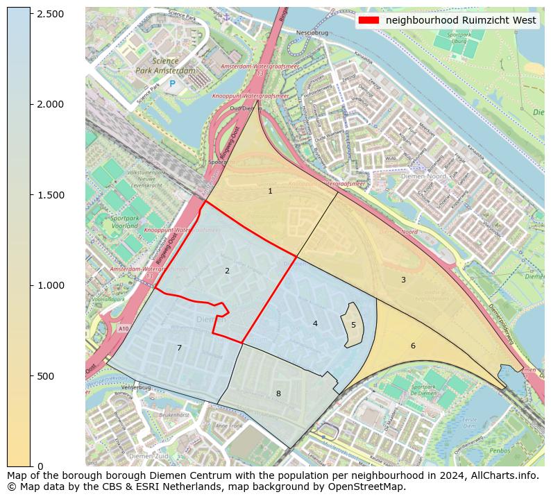 Image of the neighbourhood Ruimzicht West at the map. This image is used as introduction to this page. This page shows a lot of information about the population in the neighbourhood Ruimzicht West (such as the distribution by age groups of the residents, the composition of households, whether inhabitants are natives or Dutch with an immigration background, data about the houses (numbers, types, price development, use, type of property, ...) and more (car ownership, energy consumption, ...) based on open data from the Dutch Central Bureau of Statistics and various other sources!