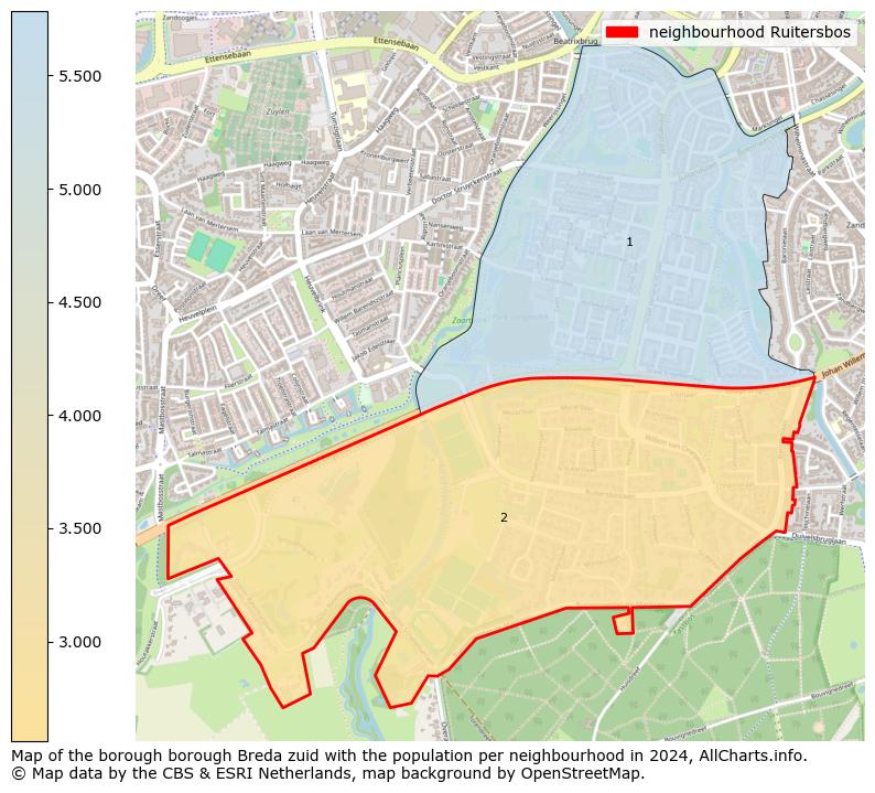 Image of the neighbourhood Ruitersbos at the map. This image is used as introduction to this page. This page shows a lot of information about the population in the neighbourhood Ruitersbos (such as the distribution by age groups of the residents, the composition of households, whether inhabitants are natives or Dutch with an immigration background, data about the houses (numbers, types, price development, use, type of property, ...) and more (car ownership, energy consumption, ...) based on open data from the Dutch Central Bureau of Statistics and various other sources!