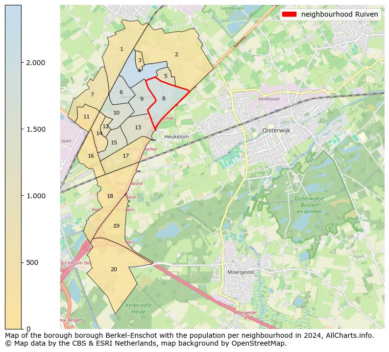 Image of the neighbourhood Ruiven at the map. This image is used as introduction to this page. This page shows a lot of information about the population in the neighbourhood Ruiven (such as the distribution by age groups of the residents, the composition of households, whether inhabitants are natives or Dutch with an immigration background, data about the houses (numbers, types, price development, use, type of property, ...) and more (car ownership, energy consumption, ...) based on open data from the Dutch Central Bureau of Statistics and various other sources!