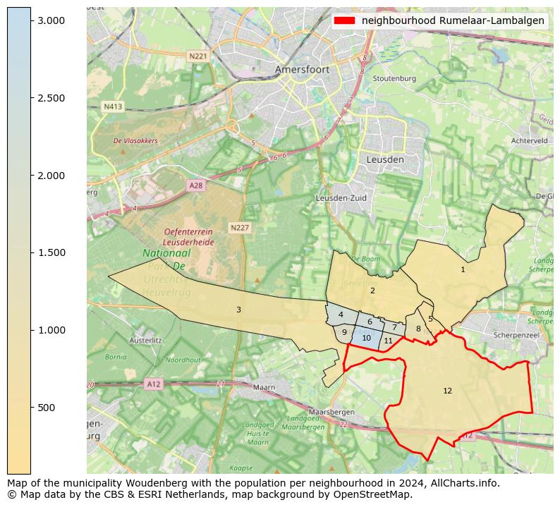 Image of the neighbourhood Rumelaar-Lambalgen at the map. This image is used as introduction to this page. This page shows a lot of information about the population in the neighbourhood Rumelaar-Lambalgen (such as the distribution by age groups of the residents, the composition of households, whether inhabitants are natives or Dutch with an immigration background, data about the houses (numbers, types, price development, use, type of property, ...) and more (car ownership, energy consumption, ...) based on open data from the Dutch Central Bureau of Statistics and various other sources!