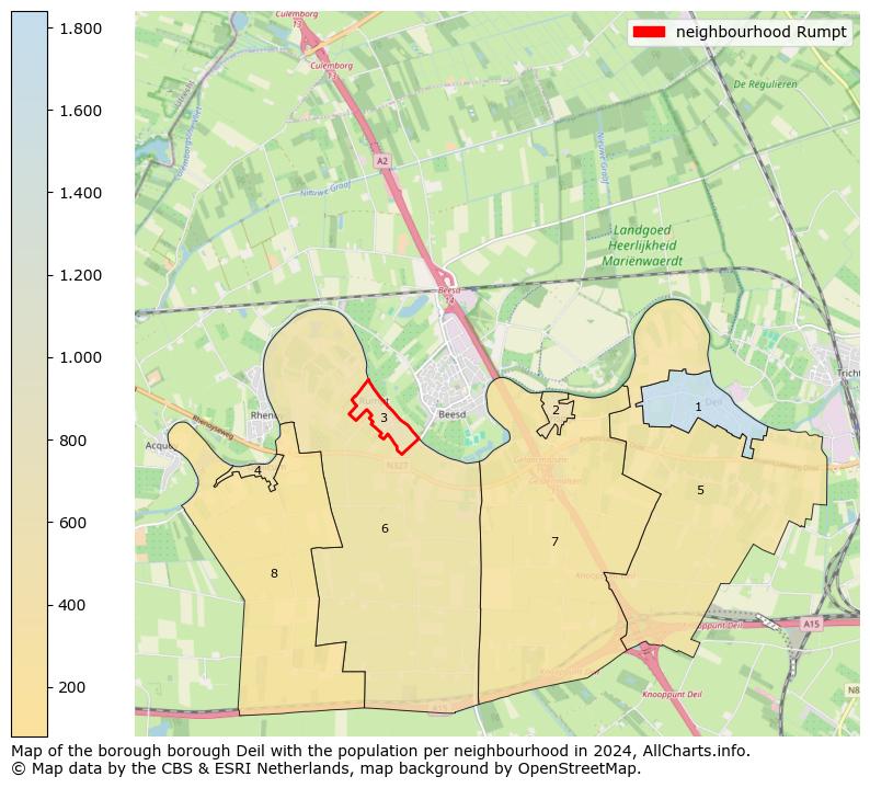 Image of the neighbourhood Rumpt at the map. This image is used as introduction to this page. This page shows a lot of information about the population in the neighbourhood Rumpt (such as the distribution by age groups of the residents, the composition of households, whether inhabitants are natives or Dutch with an immigration background, data about the houses (numbers, types, price development, use, type of property, ...) and more (car ownership, energy consumption, ...) based on open data from the Dutch Central Bureau of Statistics and various other sources!