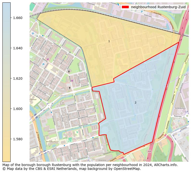 Image of the neighbourhood Rustenburg-Zuid at the map. This image is used as introduction to this page. This page shows a lot of information about the population in the neighbourhood Rustenburg-Zuid (such as the distribution by age groups of the residents, the composition of households, whether inhabitants are natives or Dutch with an immigration background, data about the houses (numbers, types, price development, use, type of property, ...) and more (car ownership, energy consumption, ...) based on open data from the Dutch Central Bureau of Statistics and various other sources!