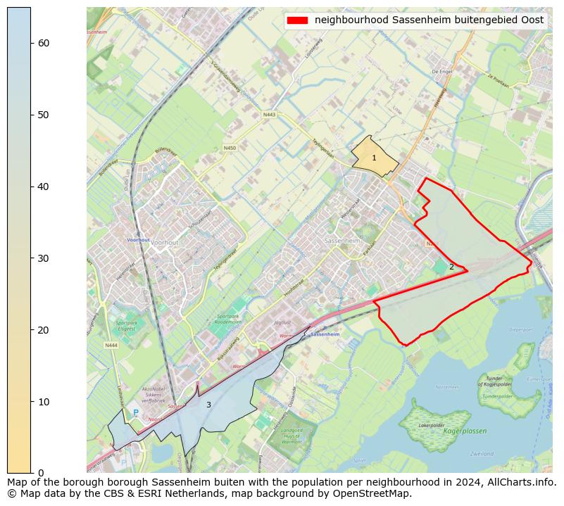 Image of the neighbourhood Sassenheim buitengebied Oost at the map. This image is used as introduction to this page. This page shows a lot of information about the population in the neighbourhood Sassenheim buitengebied Oost (such as the distribution by age groups of the residents, the composition of households, whether inhabitants are natives or Dutch with an immigration background, data about the houses (numbers, types, price development, use, type of property, ...) and more (car ownership, energy consumption, ...) based on open data from the Dutch Central Bureau of Statistics and various other sources!