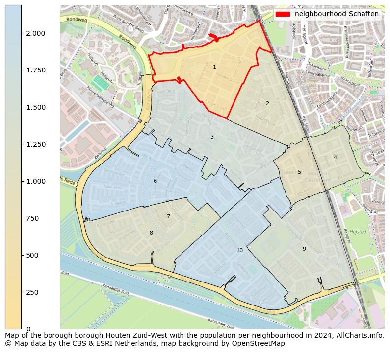 Image of the neighbourhood Schaften at the map. This image is used as introduction to this page. This page shows a lot of information about the population in the neighbourhood Schaften (such as the distribution by age groups of the residents, the composition of households, whether inhabitants are natives or Dutch with an immigration background, data about the houses (numbers, types, price development, use, type of property, ...) and more (car ownership, energy consumption, ...) based on open data from the Dutch Central Bureau of Statistics and various other sources!